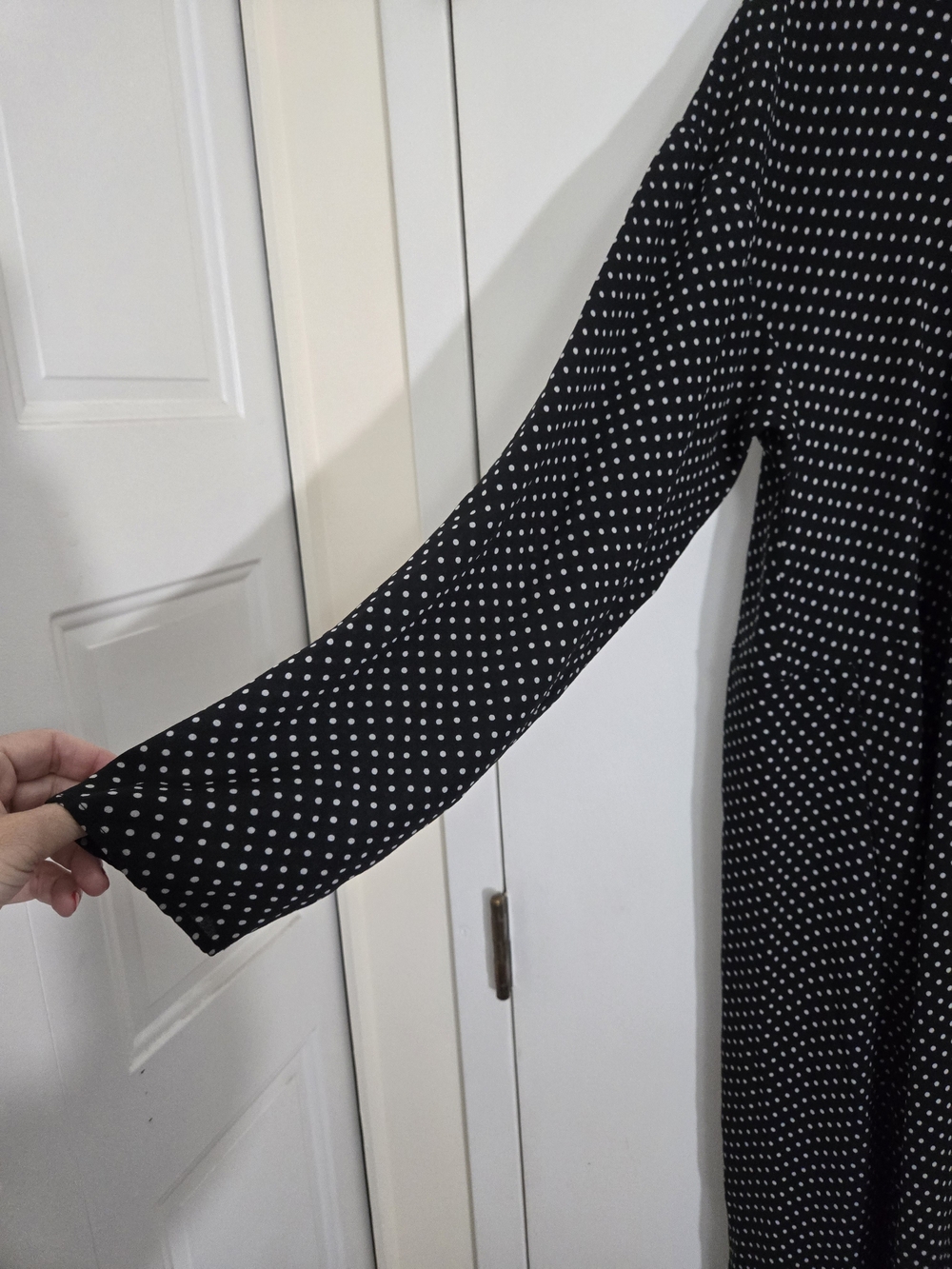 Manuelle Guibal 100% Silk Polka Dot Oversized Dress Paris Luxury - Picture 4 of 9